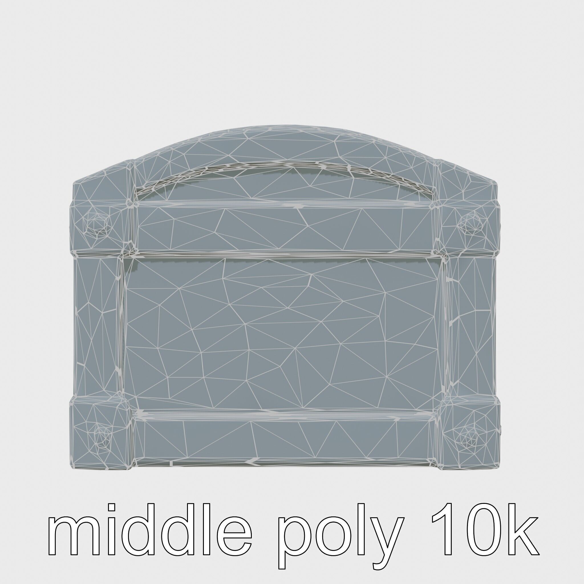 Treasure Chest Game Asset Model Low-poly 3D model_26