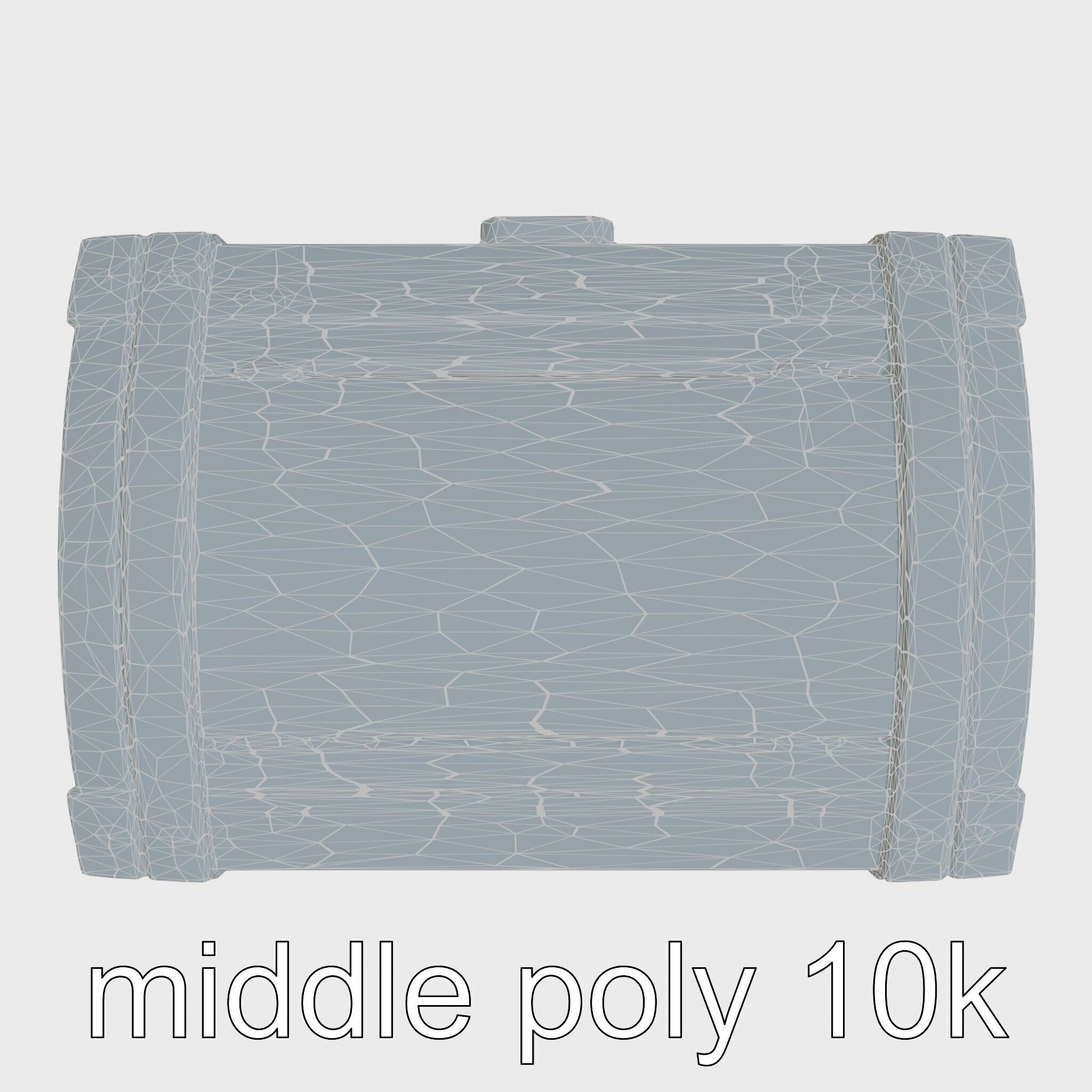 Treasure Chest Game Asset Model Low-poly 3D model_19