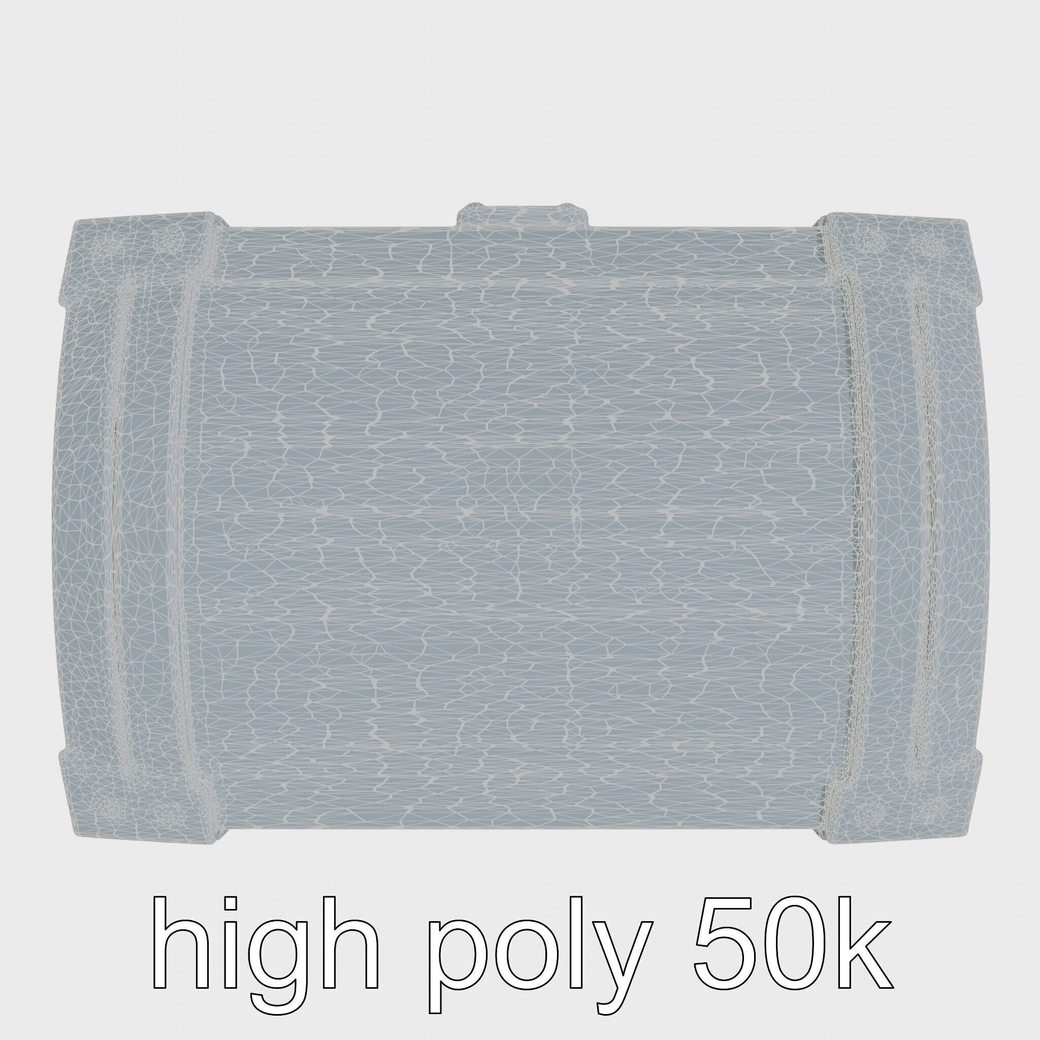 Treasure Chest Game Asset Model Low-poly 3D model_8