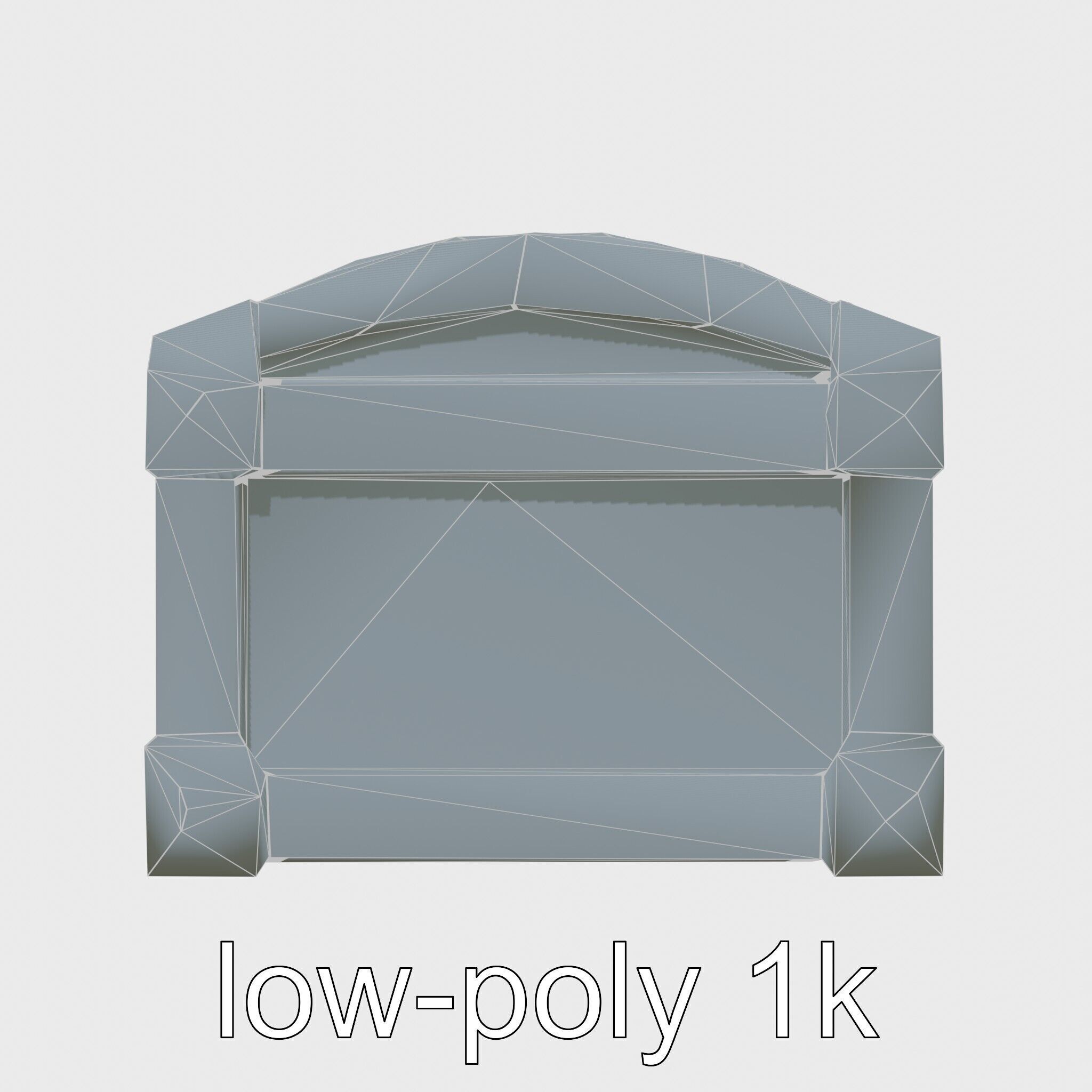 Treasure Chest Game Asset Model Low-poly 3D model_27