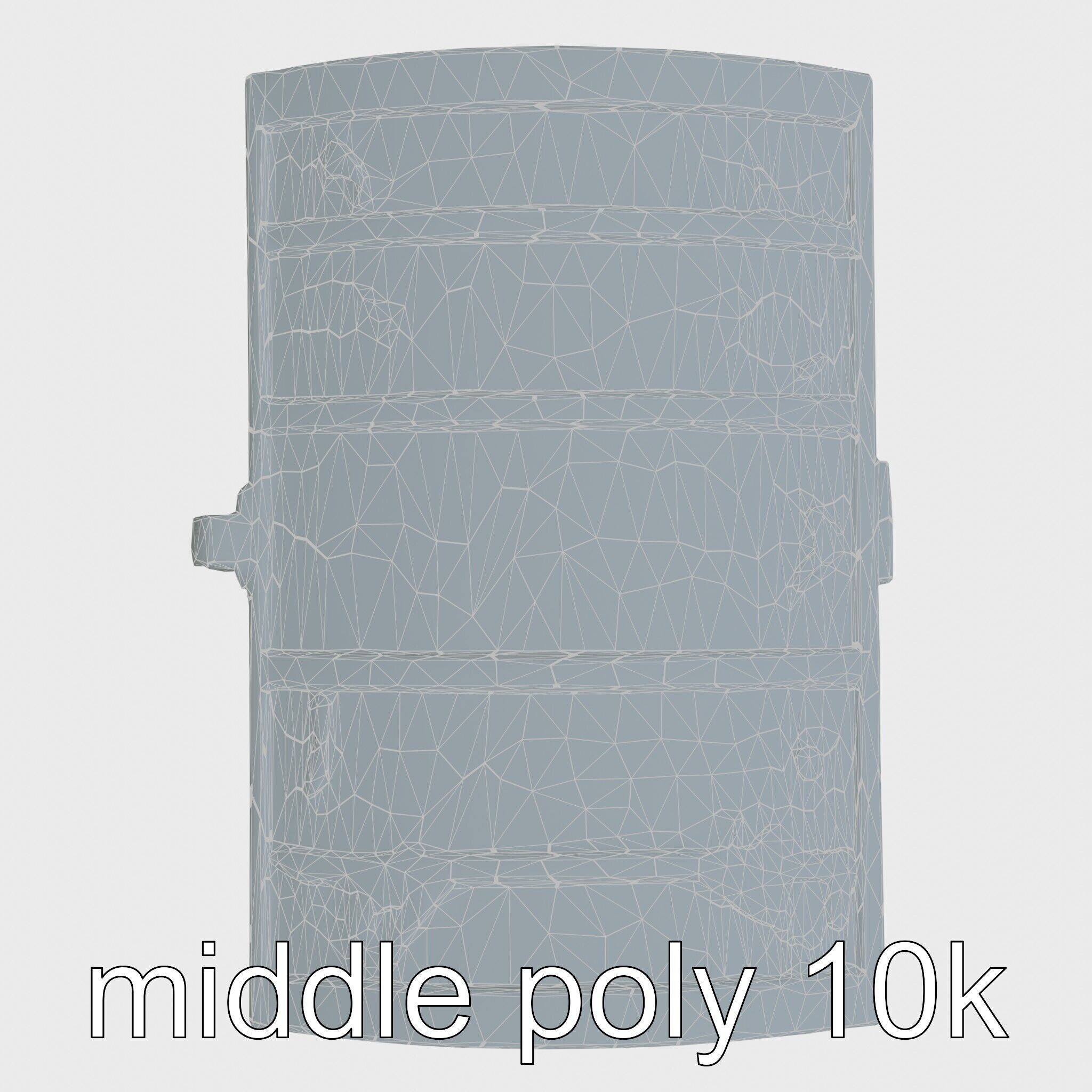 Ancient Egyptian Treasure Chest with Hieroglyphic Carvings Low-poly 3D model_20