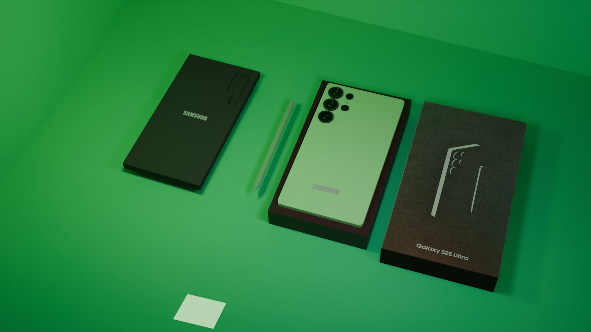 Samsung S25 mint 3D model_1