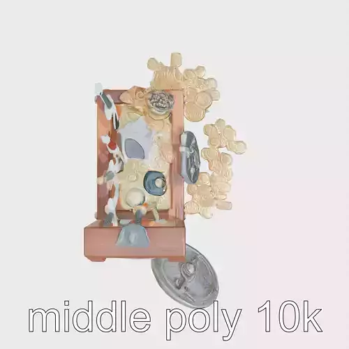 Medieval Treasure Chest with Weapons and Riches