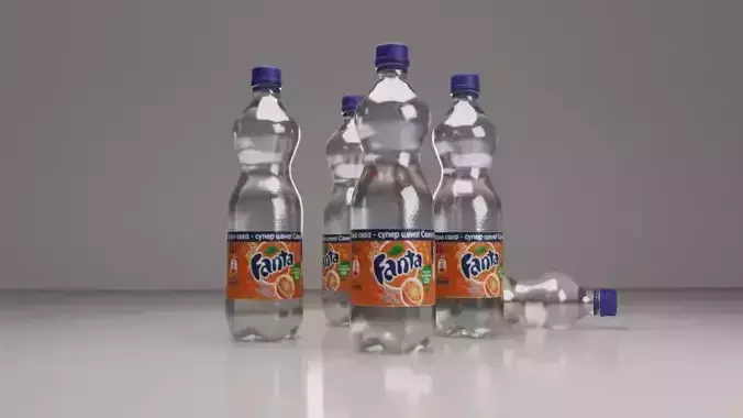 Empty fanta bottle