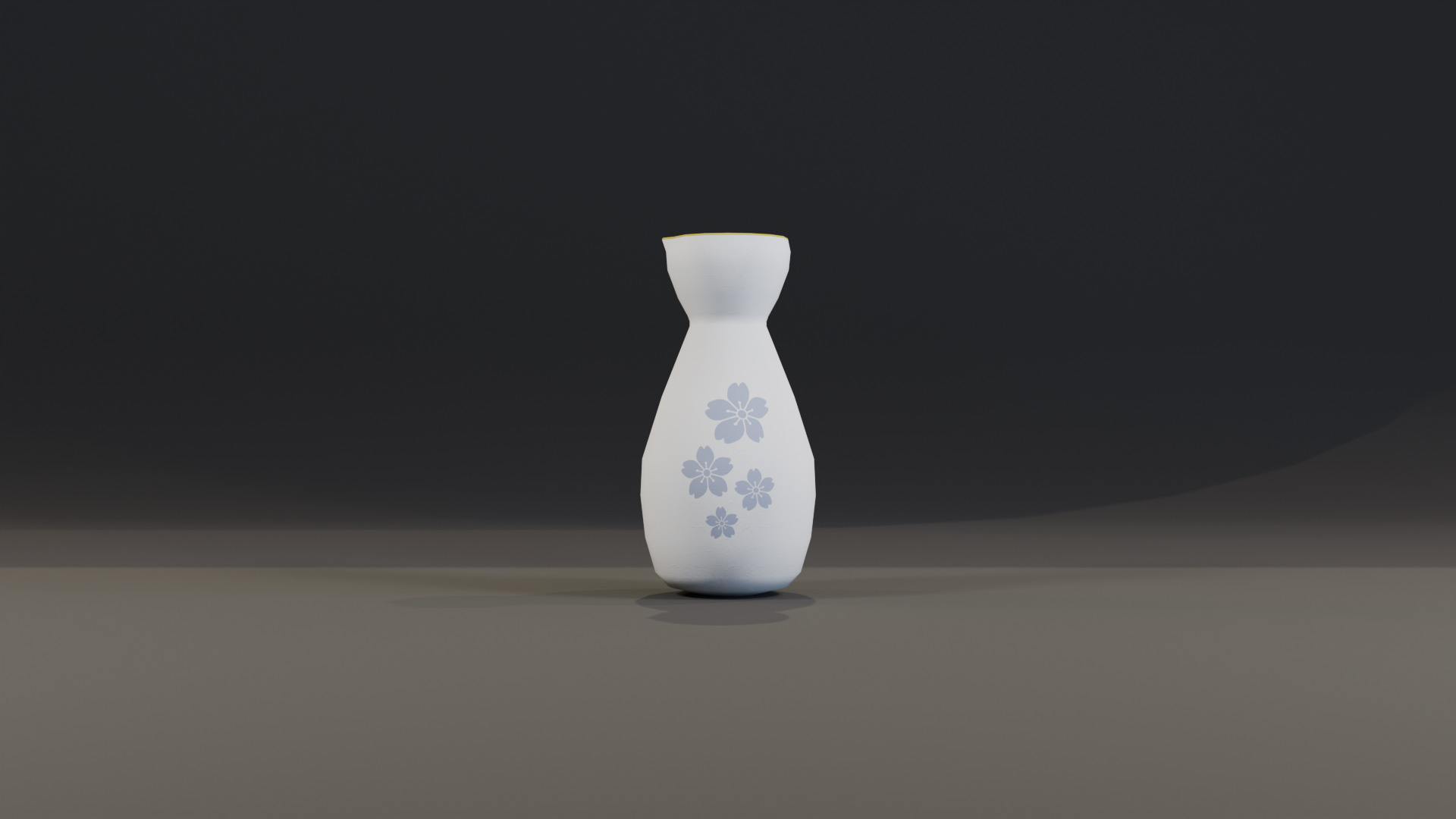 Oriental Serise - Sake Set 01 Free low-poly 3D model_3