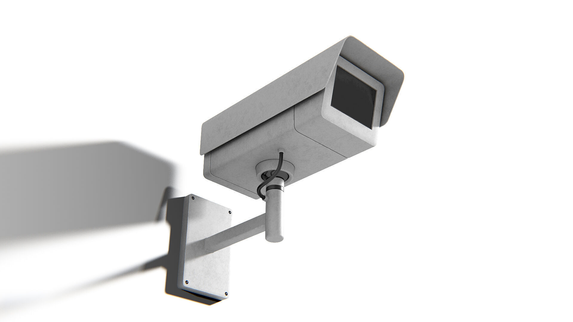 Generic Security Camera 02 PBR Low-poly 3D model_8