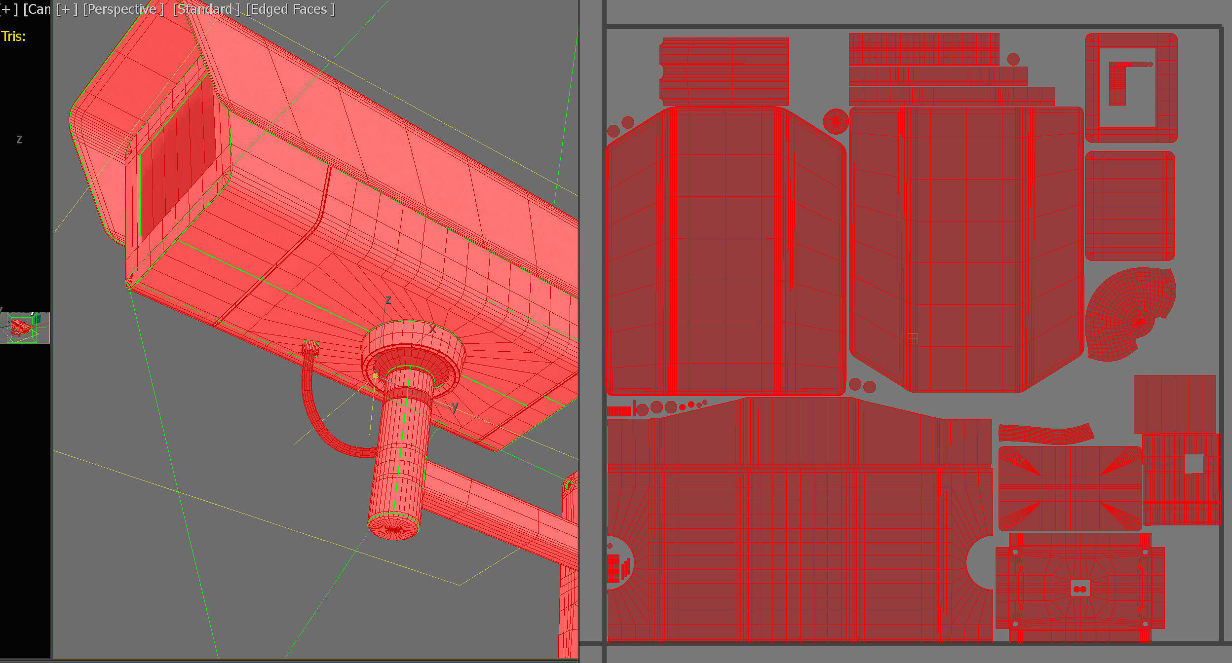 Generic Security Camera 02 PBR Low-poly 3D model_10