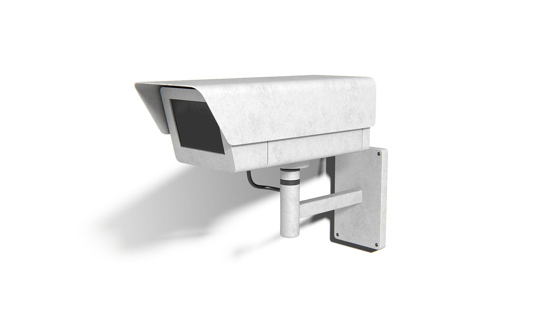 Generic Security Camera 02 PBR Low-poly 3D model_2