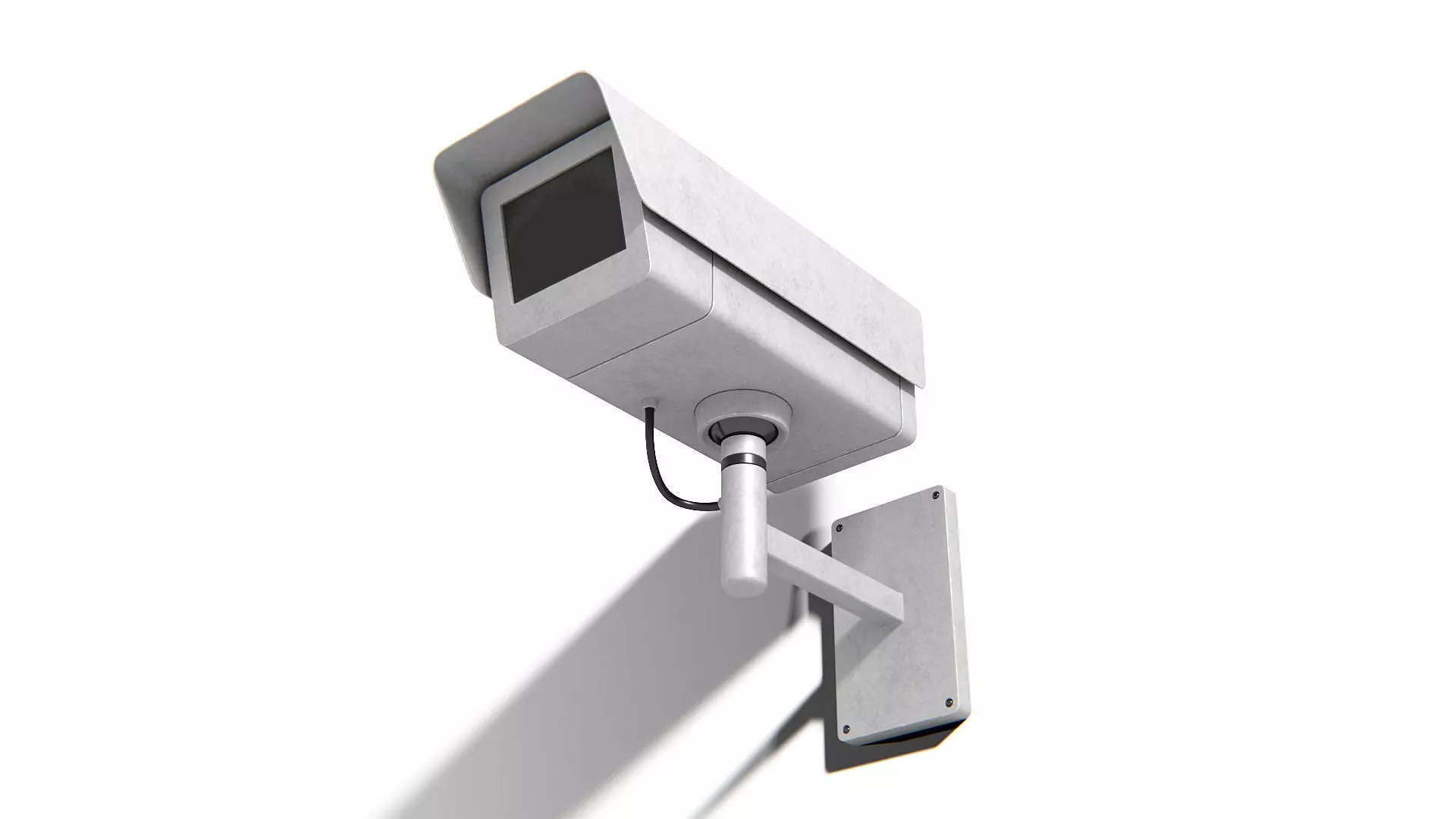 Generic Security Camera 02 PBR Low-poly 3D model_0