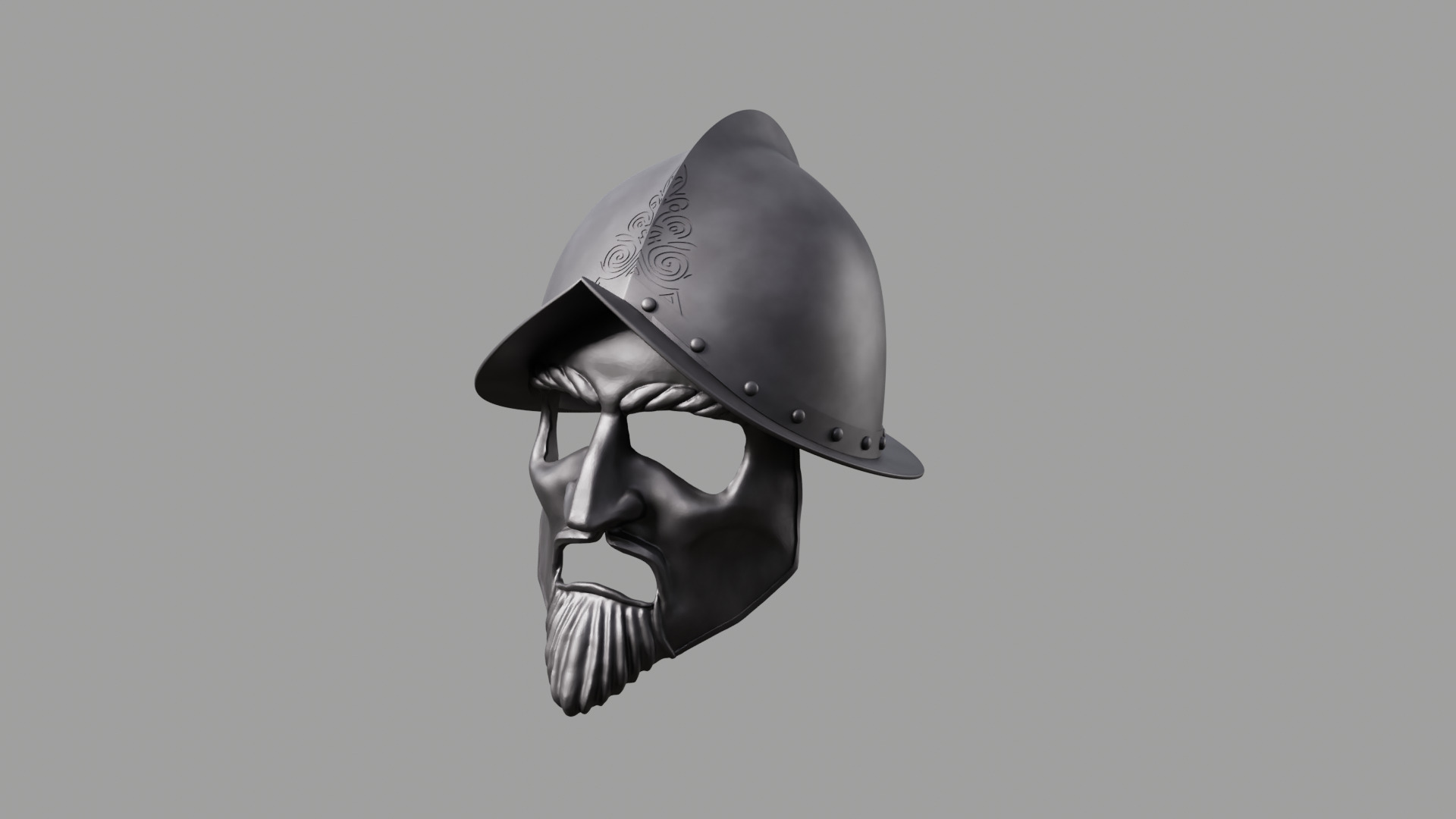 Telmarine Helmet with Mask - Narnia 3D print model_1