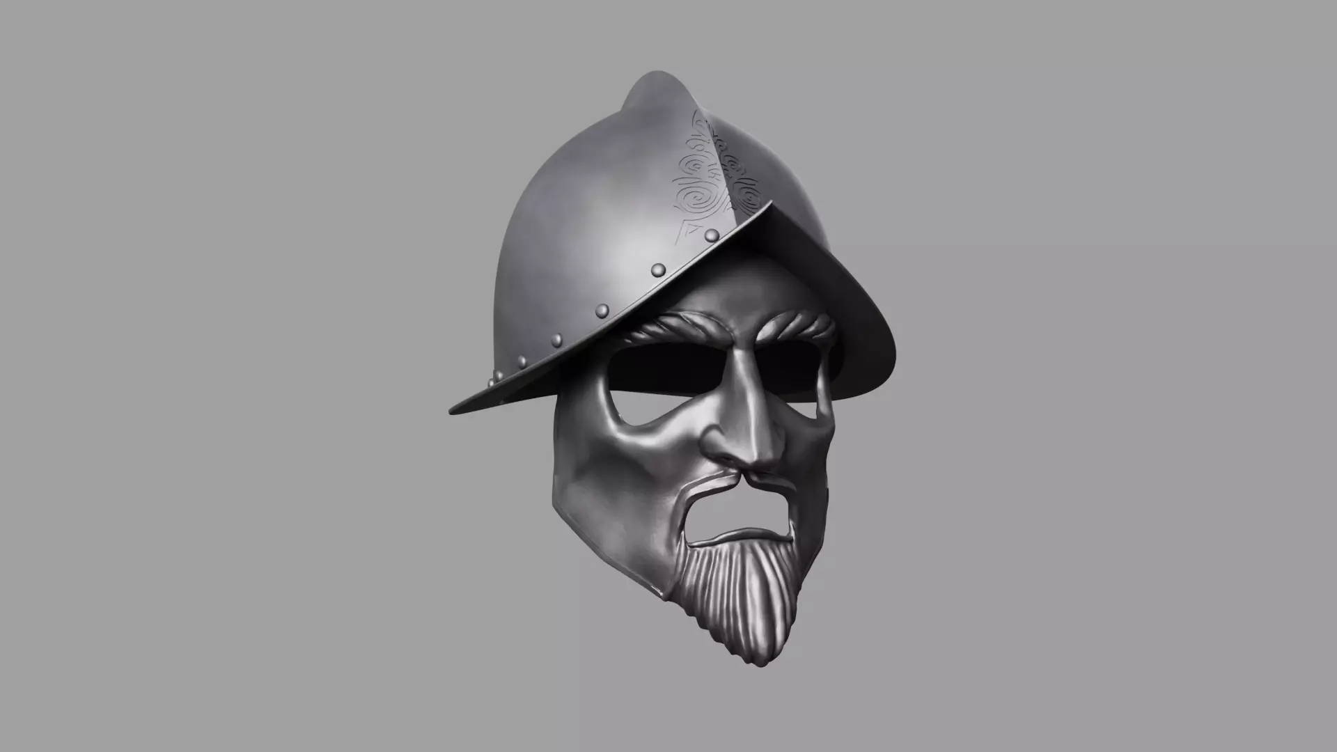 Telmarine Helmet with Mask - Narnia 3D print model_0
