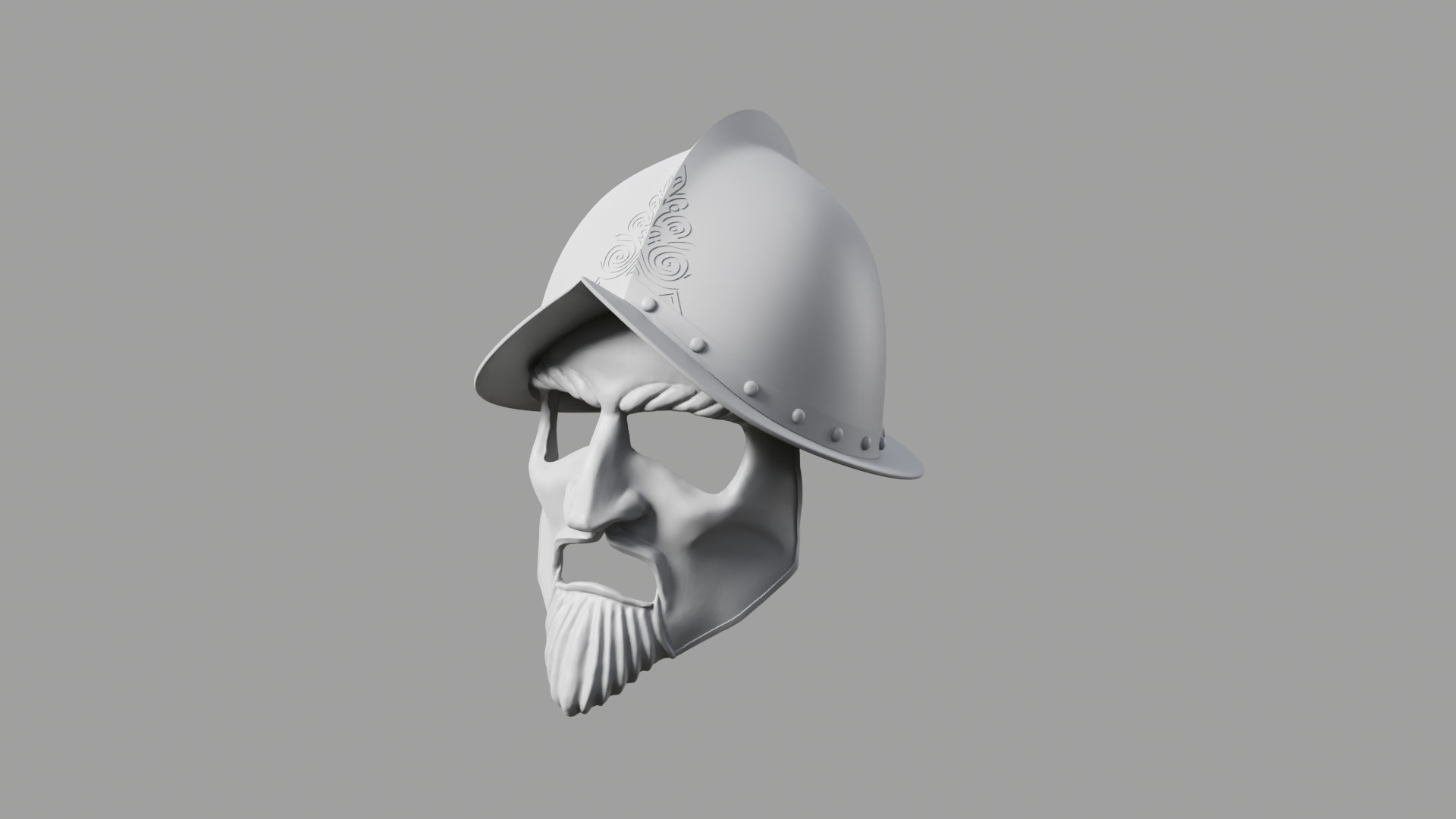 Telmarine Helmet with Mask - Narnia 3D print model_10