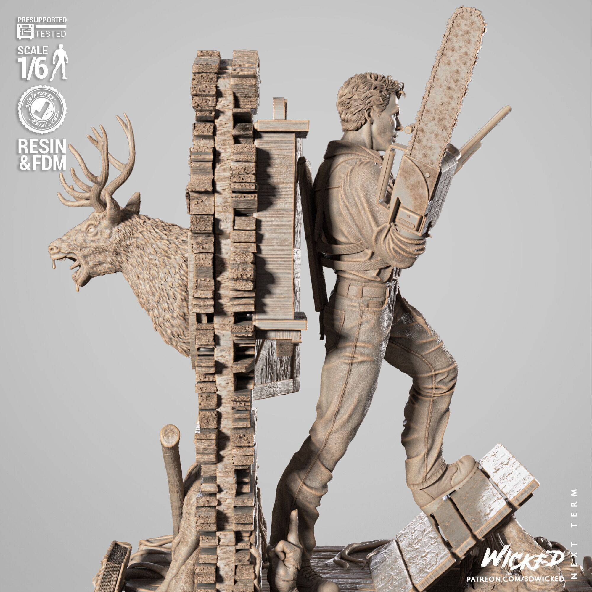 Wicked Movies Ash Sculpture 3D print model_27