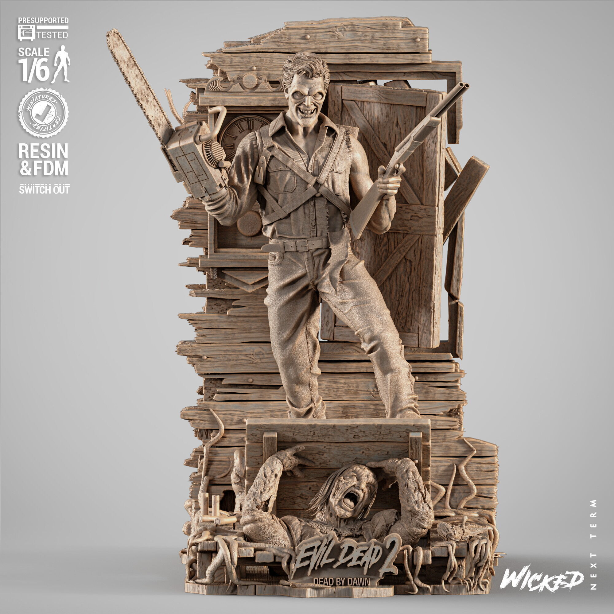 Wicked Movies Ash Sculpture 3D print model_4