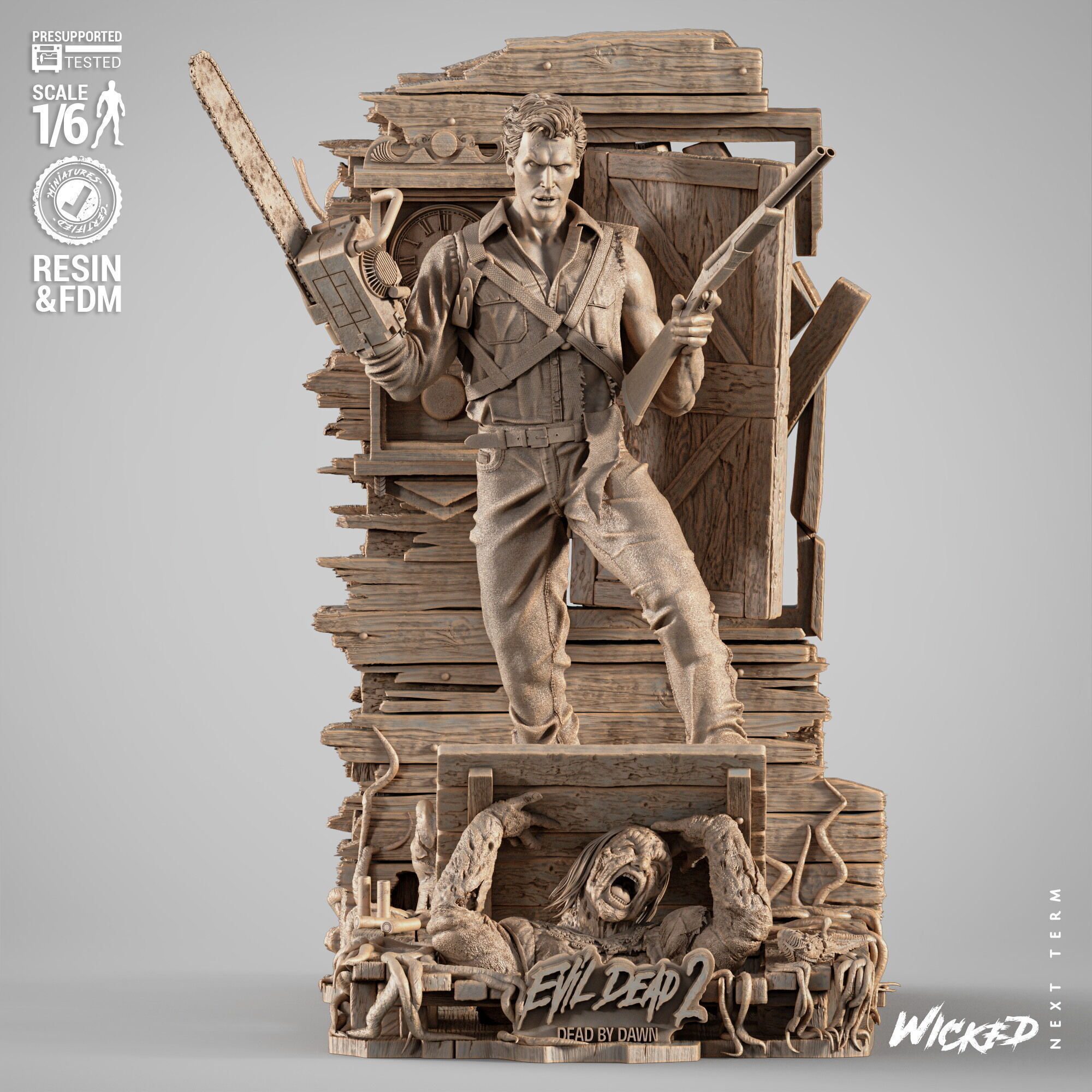 Wicked Movies Ash Sculpture 3D print model_1