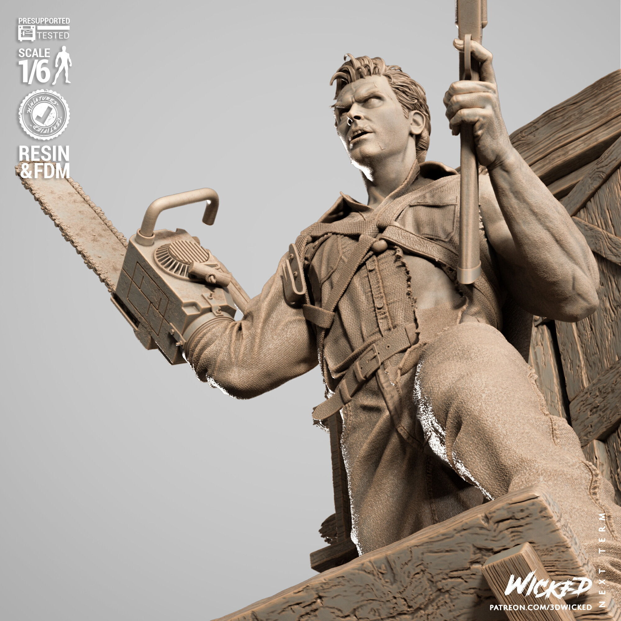 Wicked Movies Ash Sculpture 3D print model_10