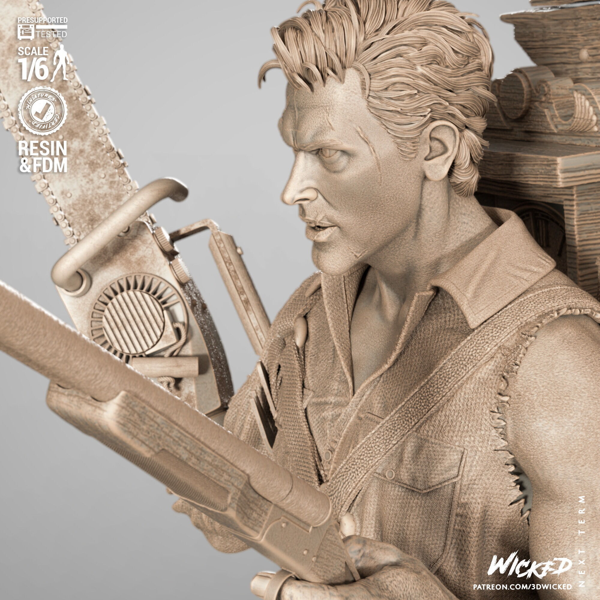 Wicked Movies Ash Sculpture 3D print model_20