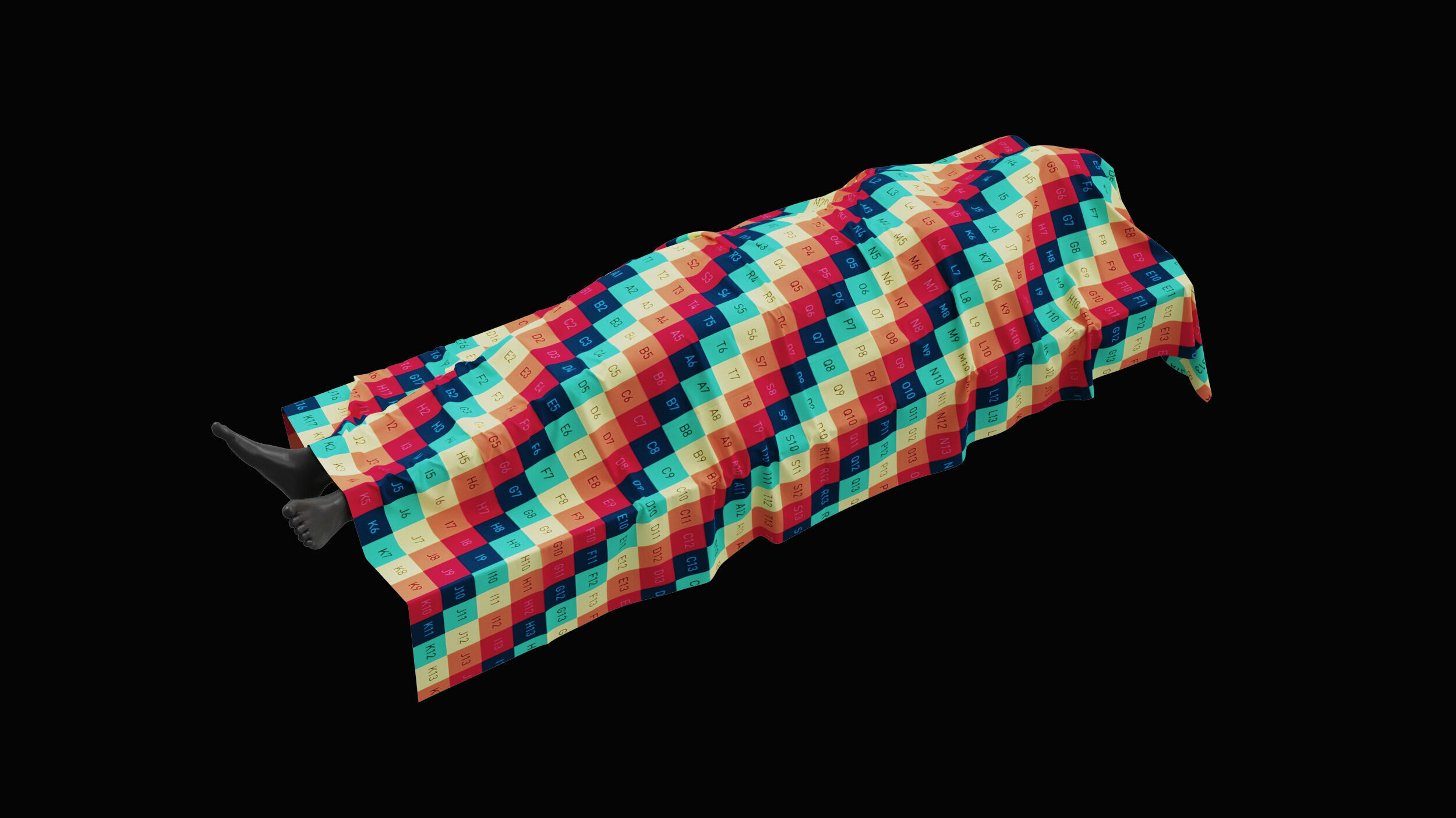 Covered Corpse 02 3D model_9