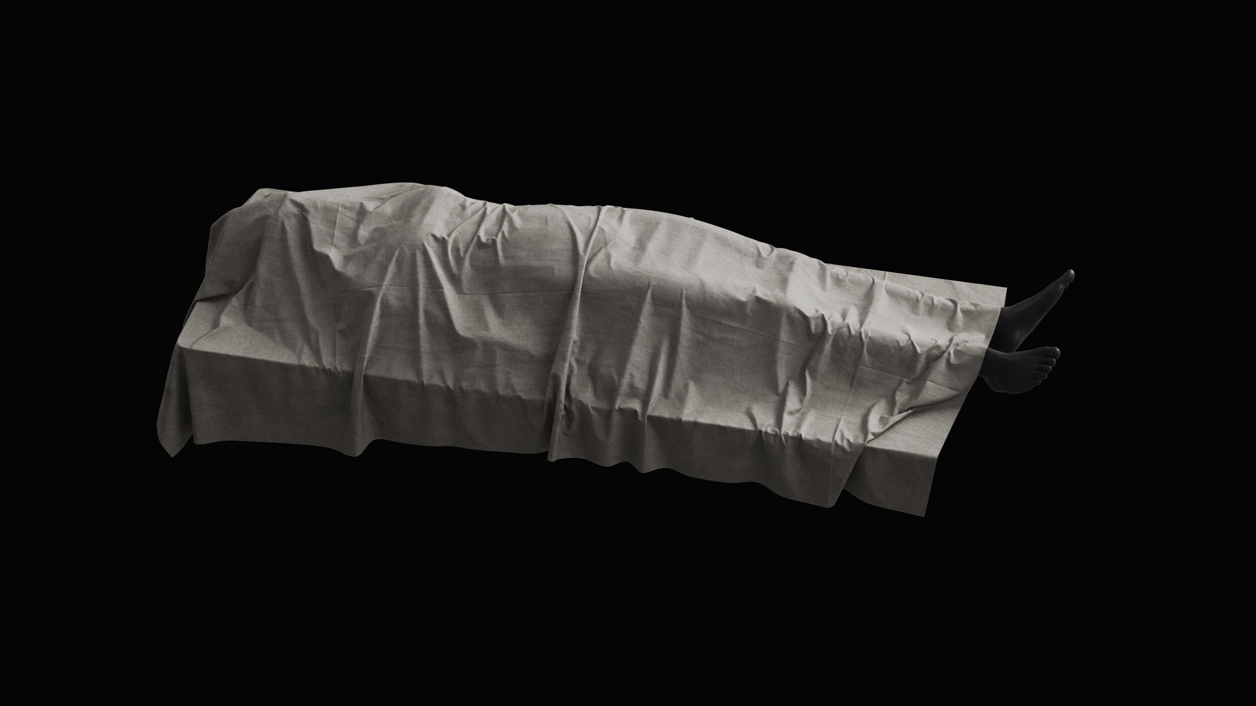 Covered Corpse 02 3D model_4