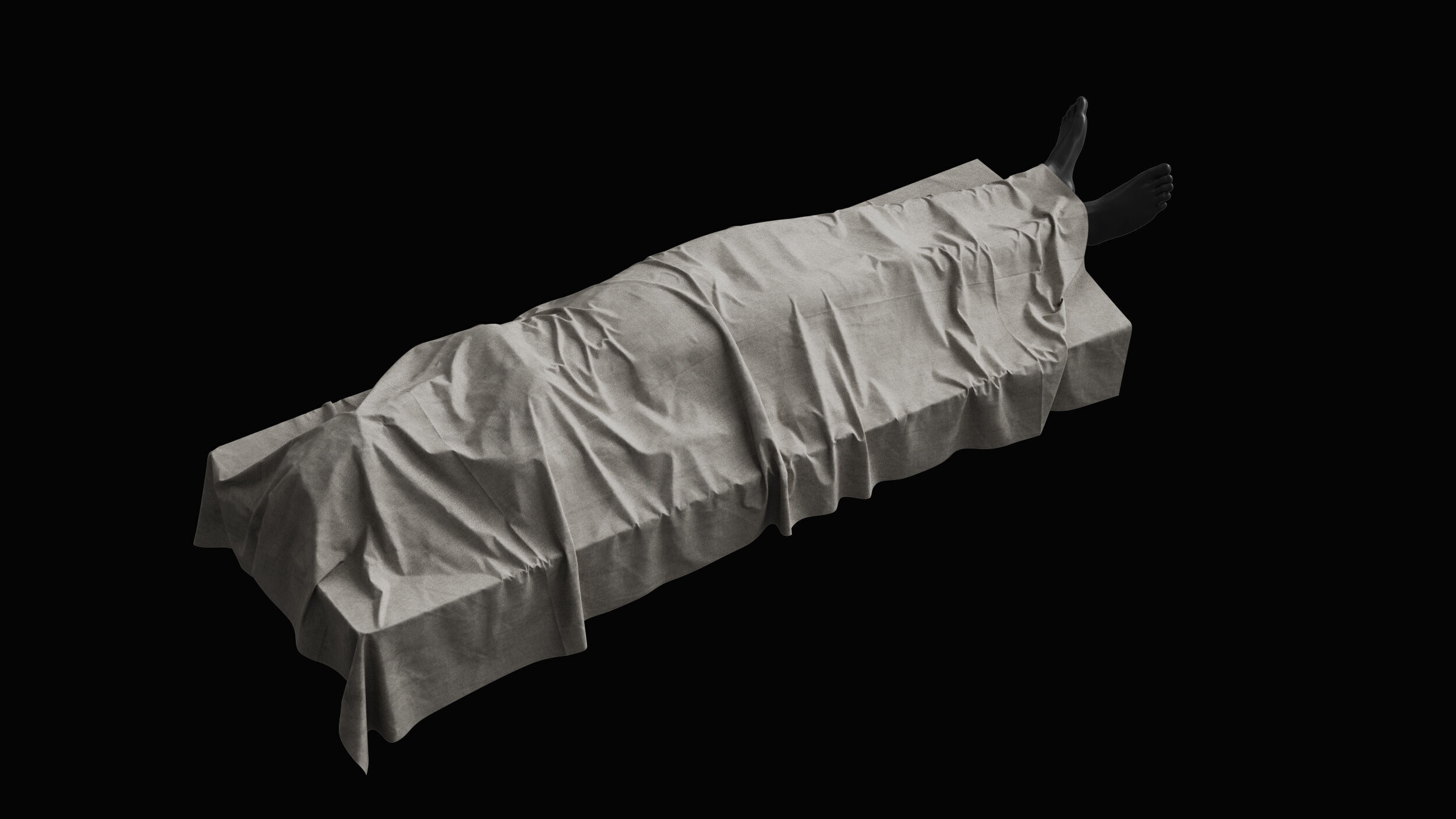 Covered Corpse 02 3D model_5