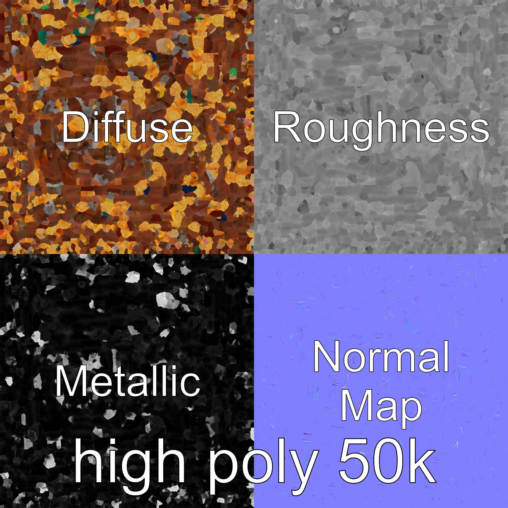 Open Treasure Chest with Gold Coins and Gems Low-poly 3D model_32