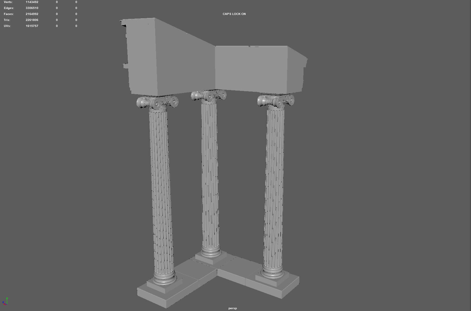 Ancient Ionic Columns Ruins - 3D Printable Model 3D print model_5