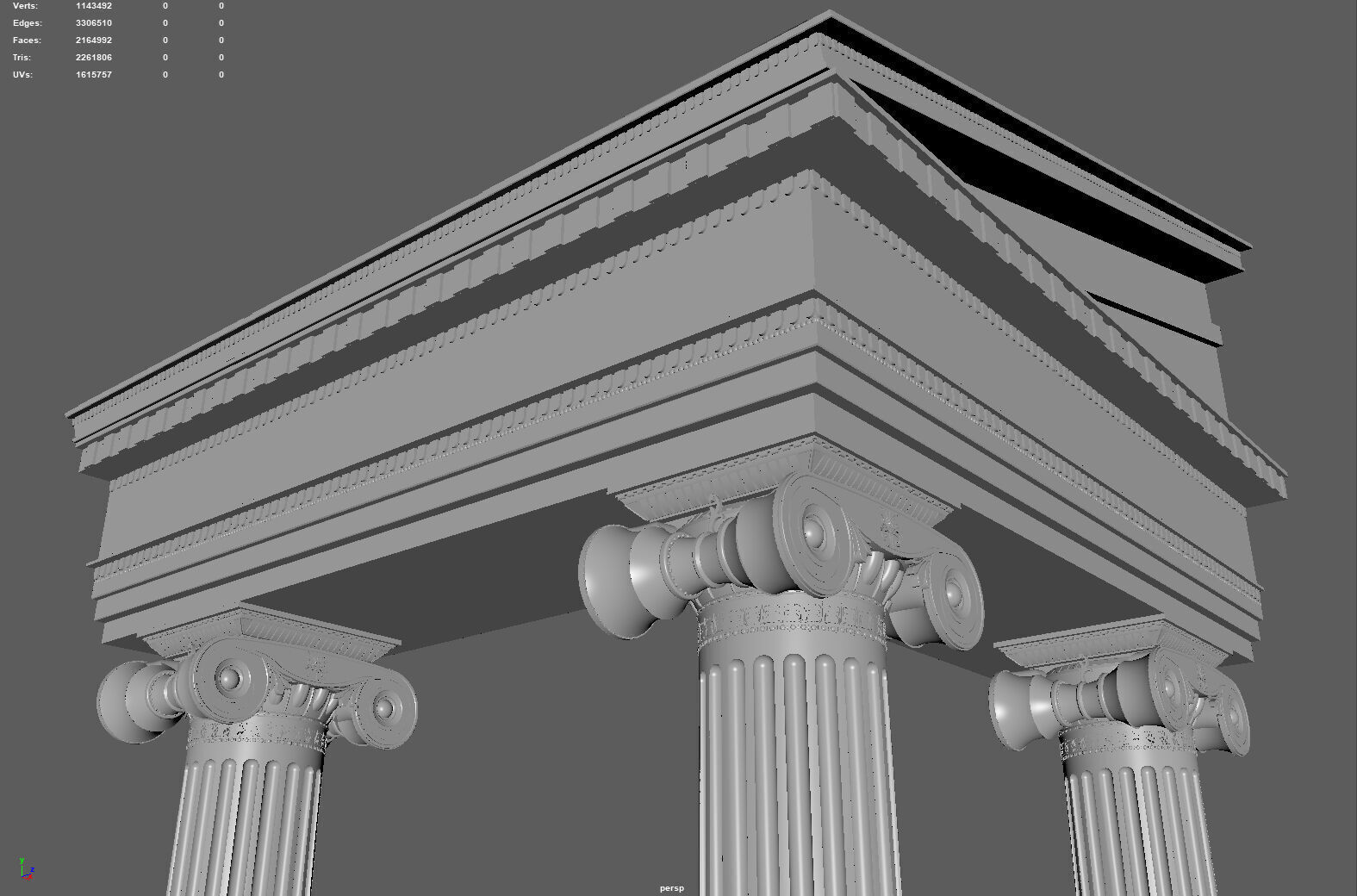 Ancient Ionic Columns Ruins - 3D Printable Model 3D print model_3