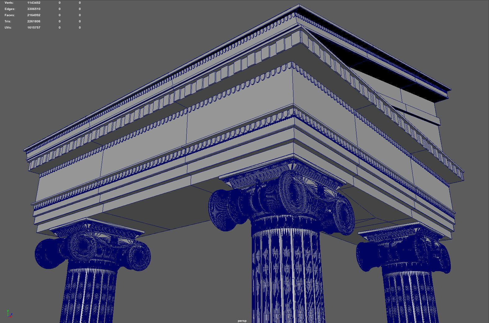 Ancient Ionic Columns Ruins - 3D Printable Model 3D print model_4