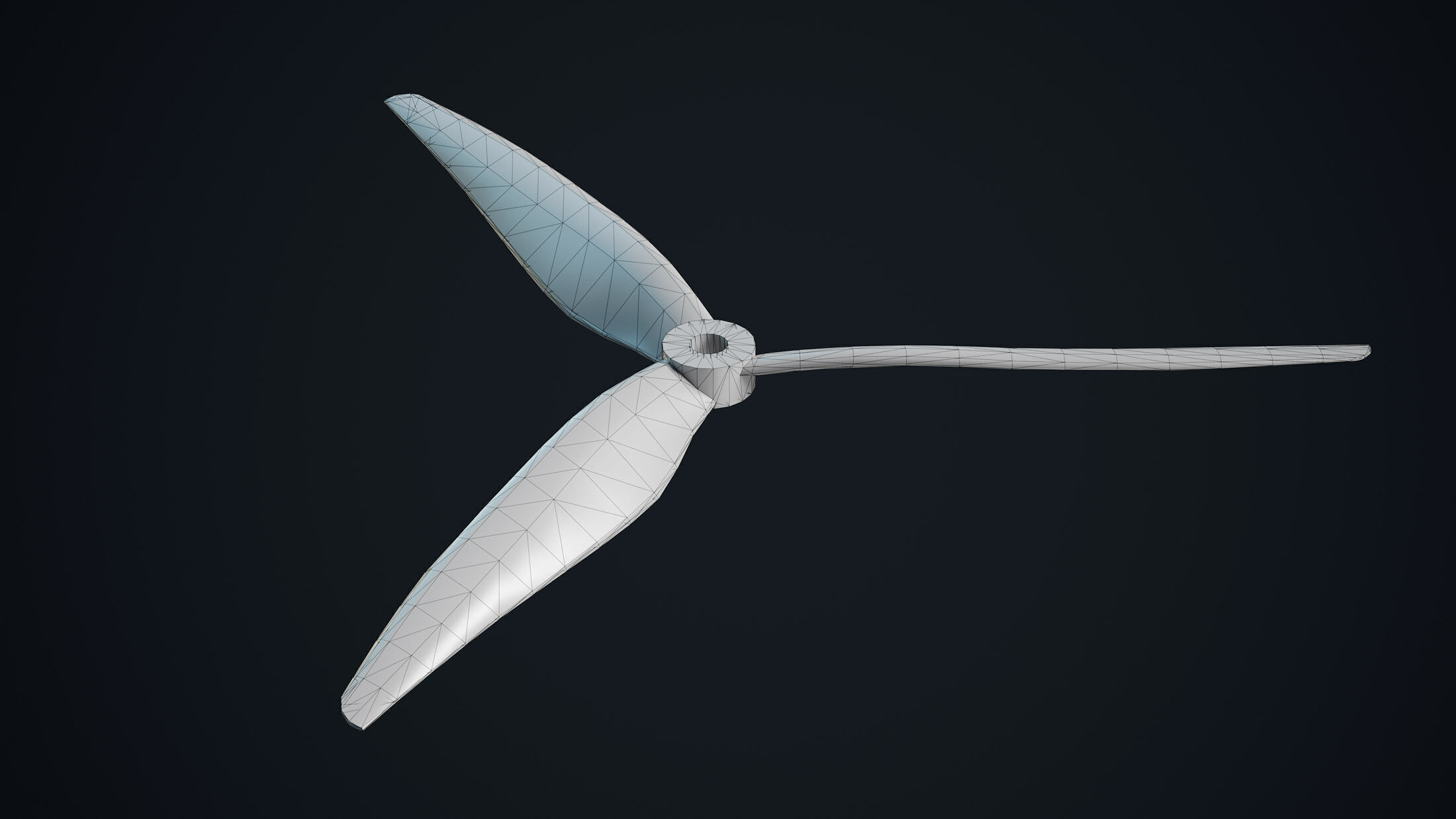 FPV Drone 7 Inches Low-poly 3D model_15