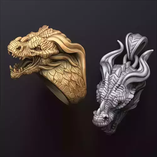 Dragon Ring Pendant Collection