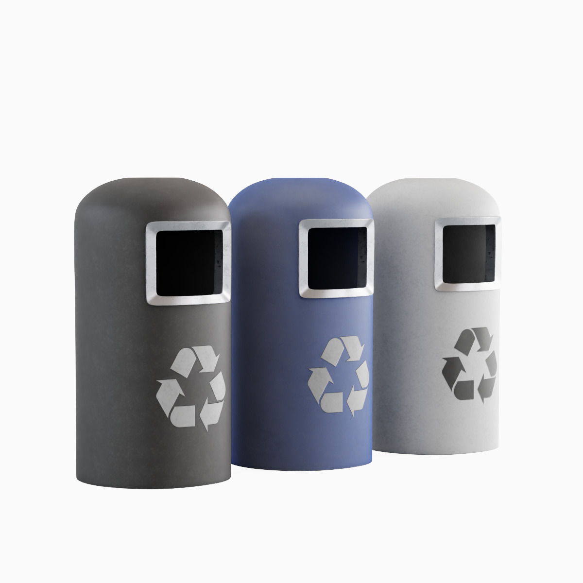 Trashbin 05 Low-poly 3D model_2