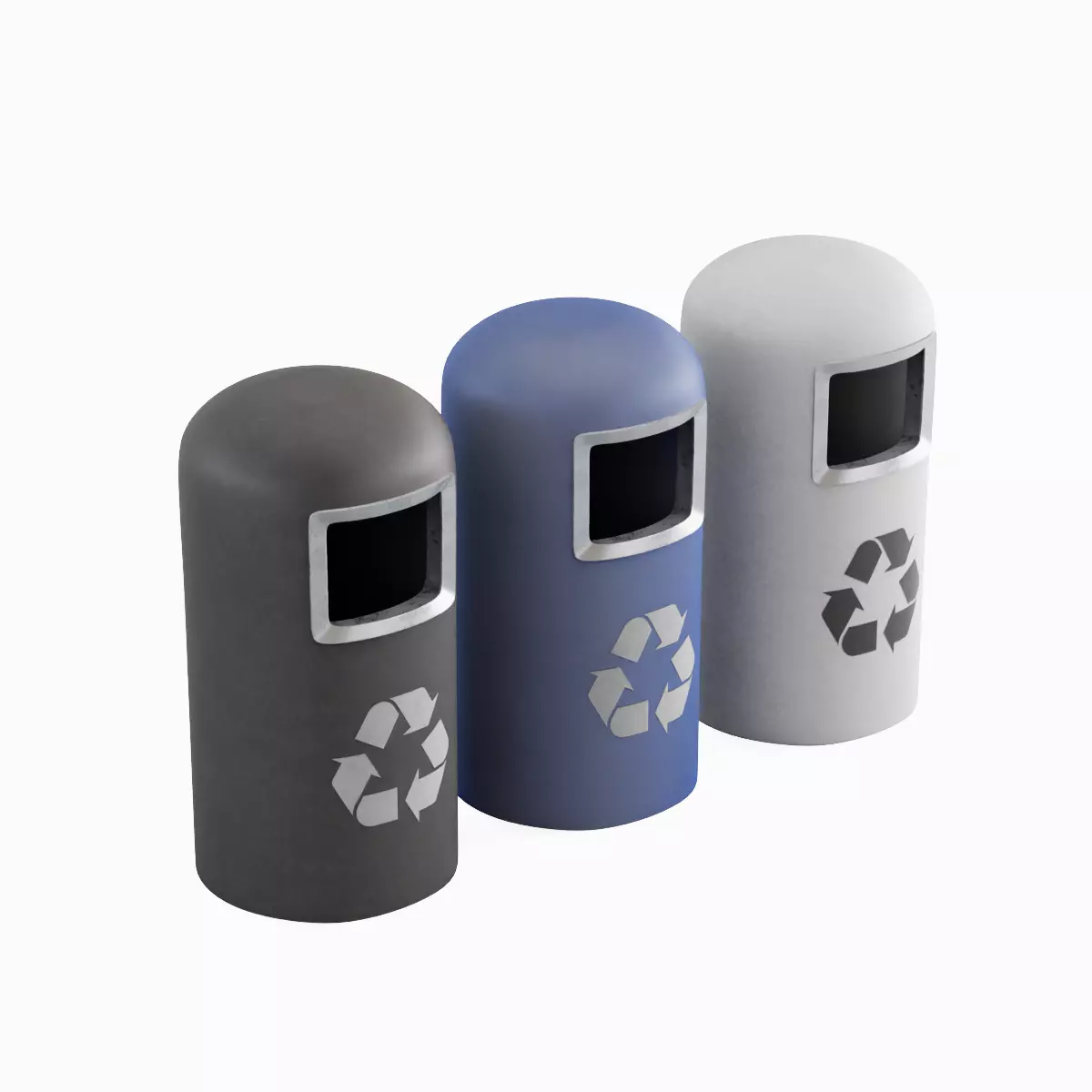 Trashbin 05 Low-poly 3D model_0