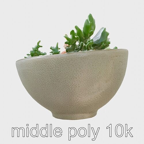 Korean Bibimbap Stone Bowl 3D Model Low-poly 3D model