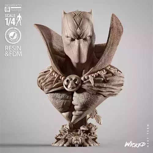 Wicked Marvel Black Panther Sculpture