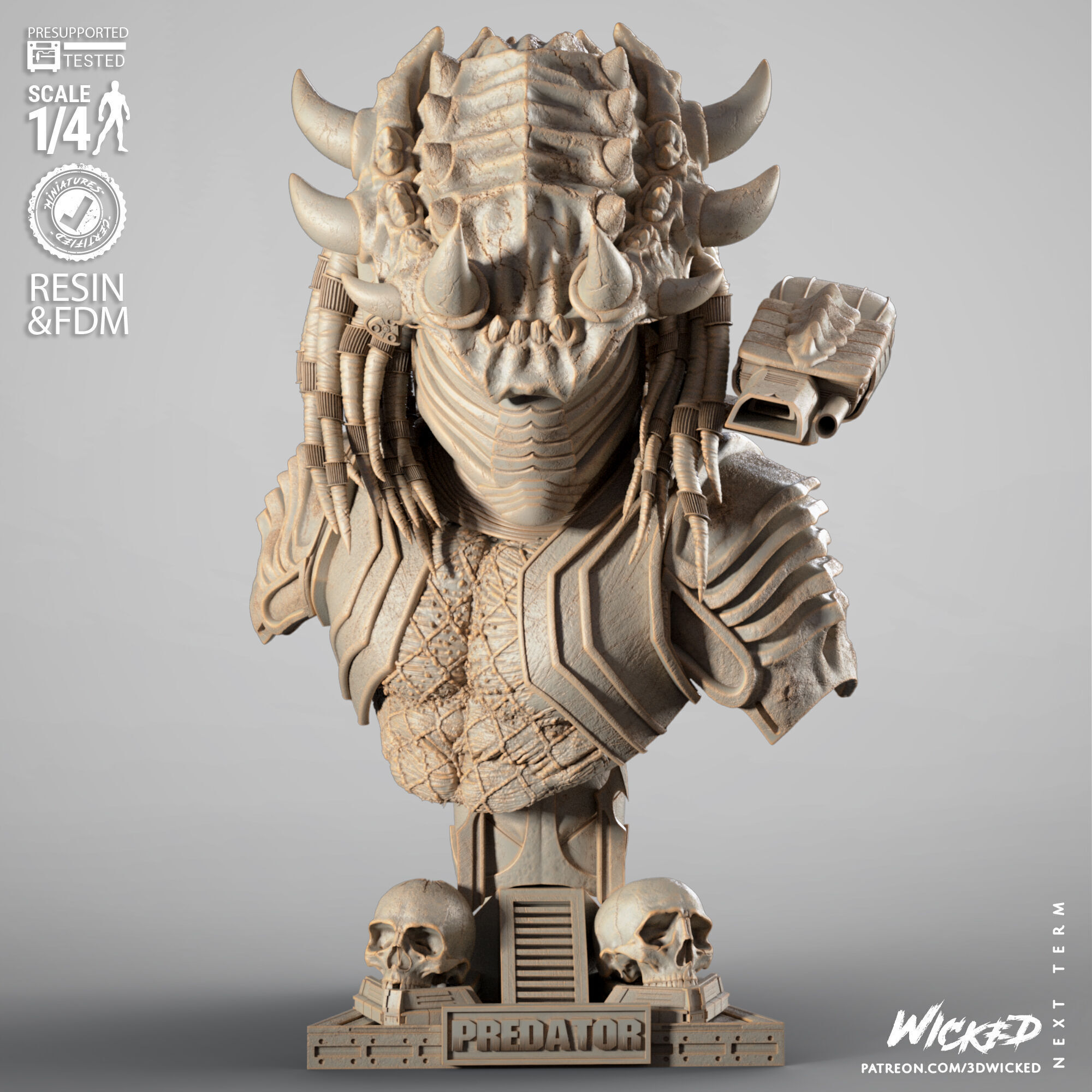 Wicked Movies Black Panther Portrait Bust 3D print model_28