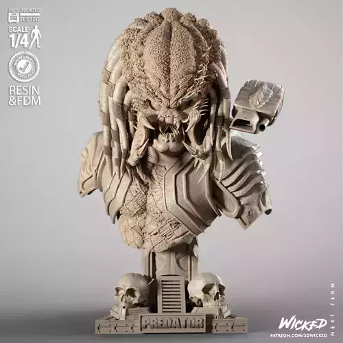 Wicked Movies Black Panther Portrait Bust 3D print model