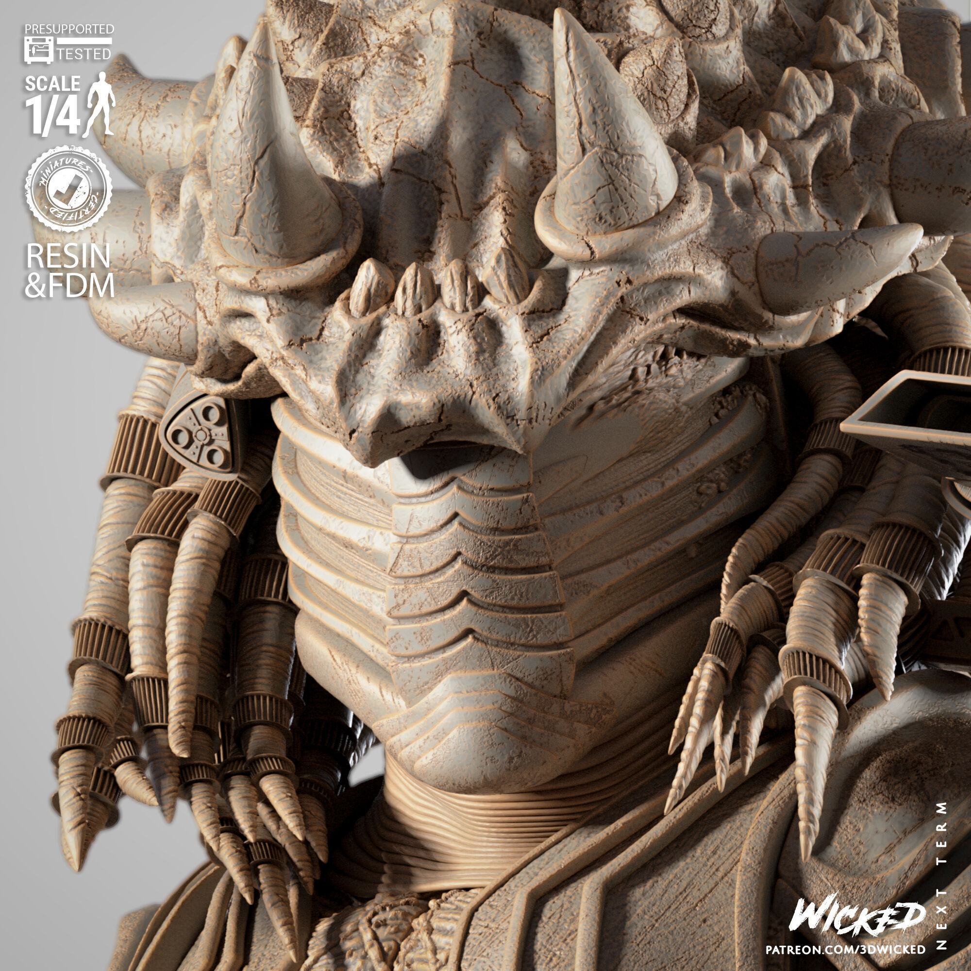 Wicked Movies Black Panther Portrait Bust 3D print model_7