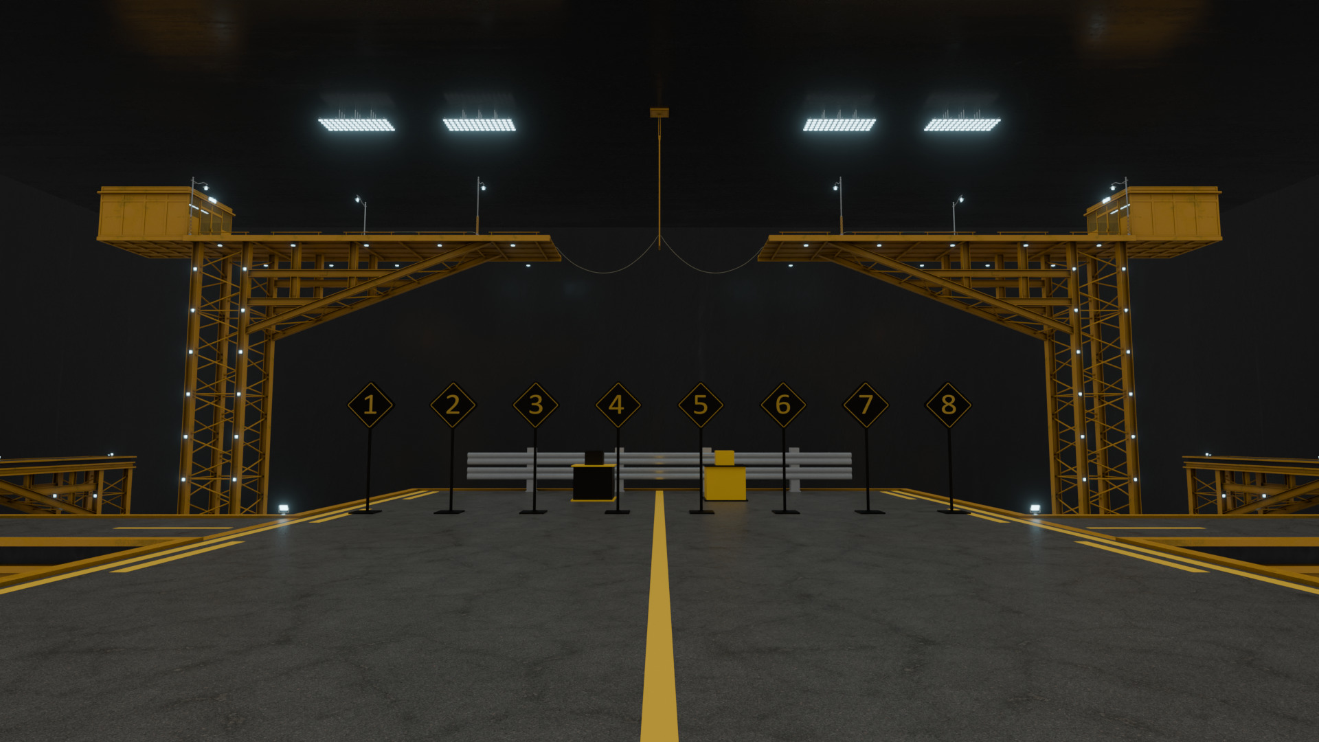 Squid Game Tug of War Map 3D model_2