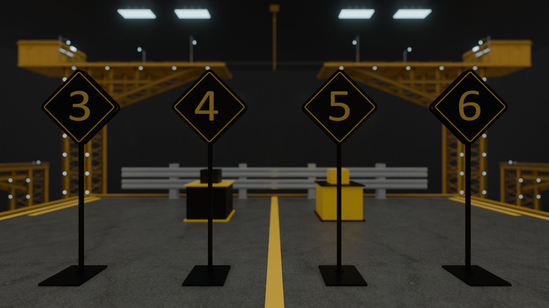 Squid Game Tug of War Map 3D model_15