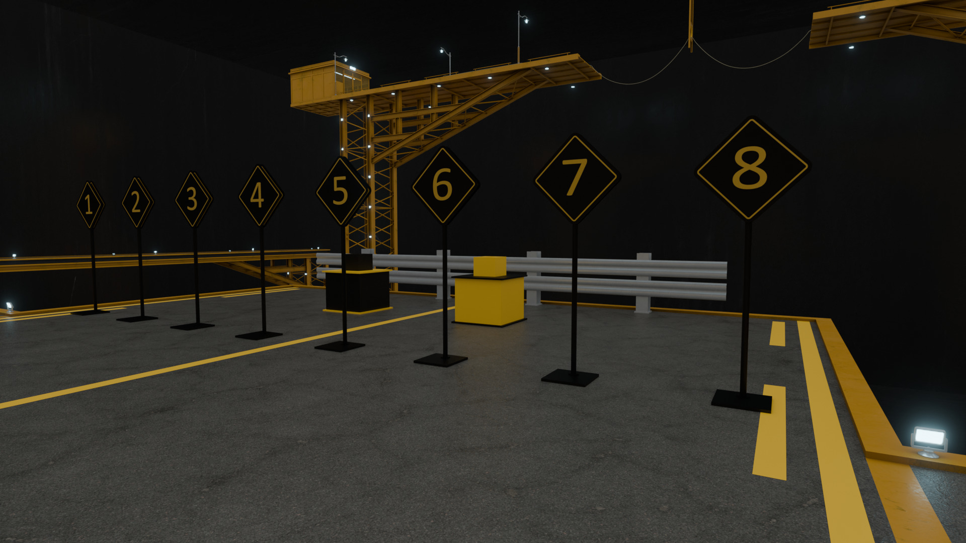 Squid Game Tug of War Map 3D model_6