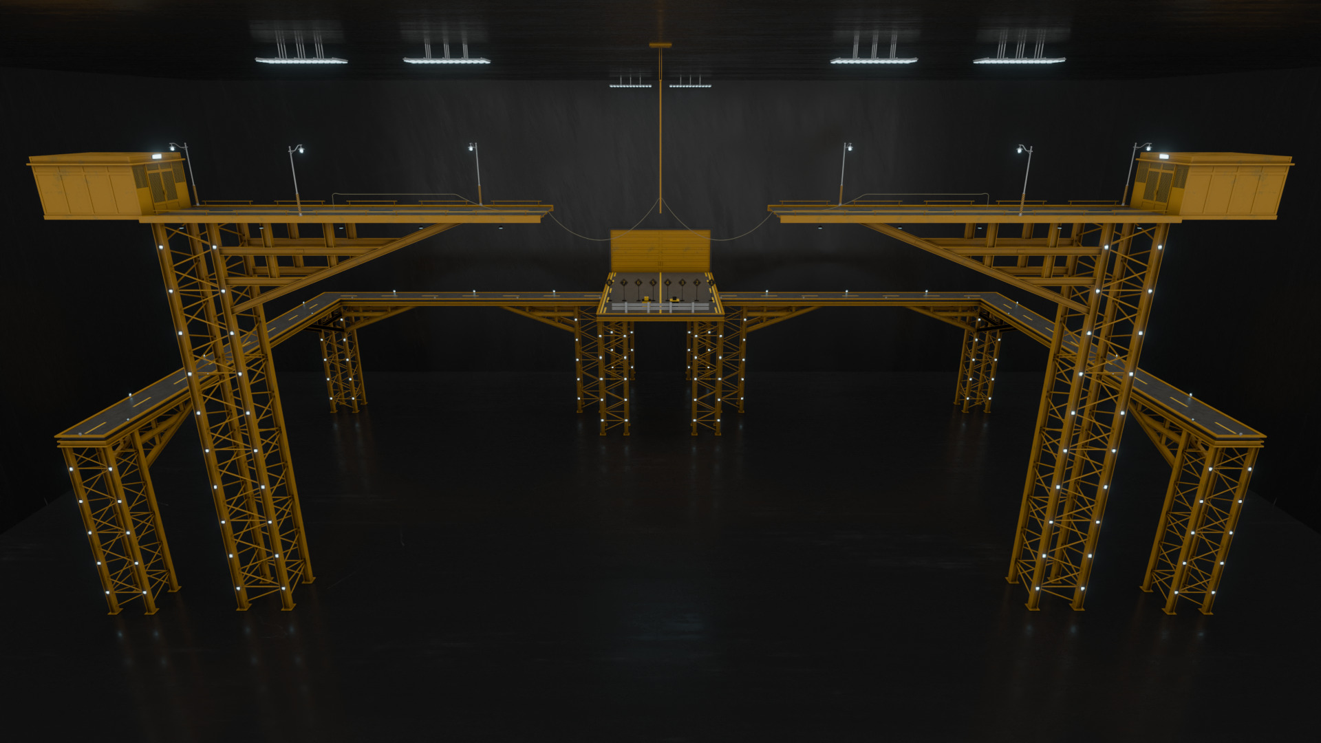 Squid Game Tug of War Map 3D model_7
