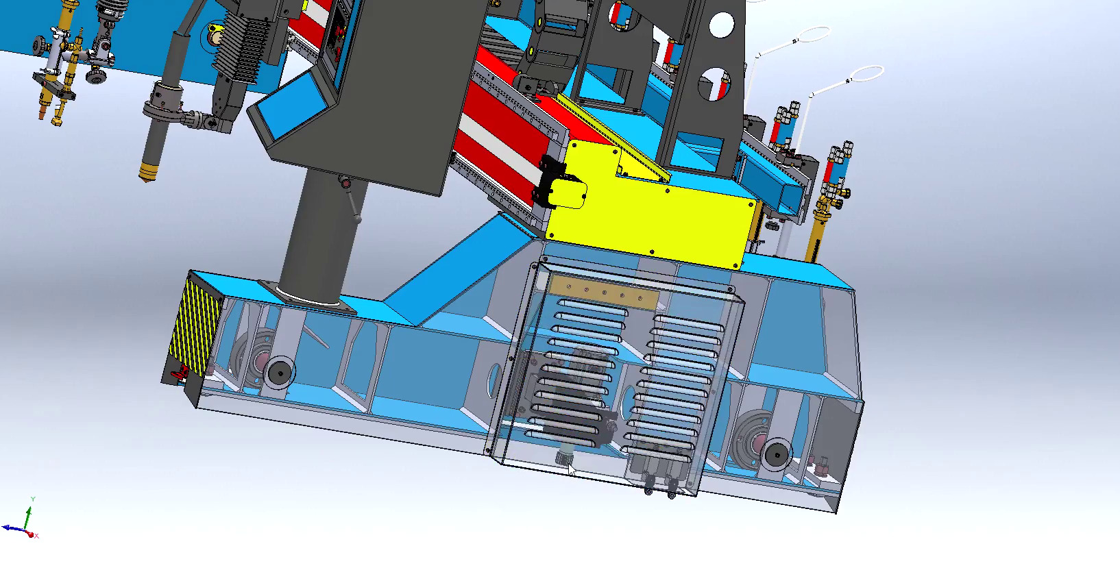 CNC Plasma Cutting Machine - CNC Profile Cutting Equipment 3D model_4