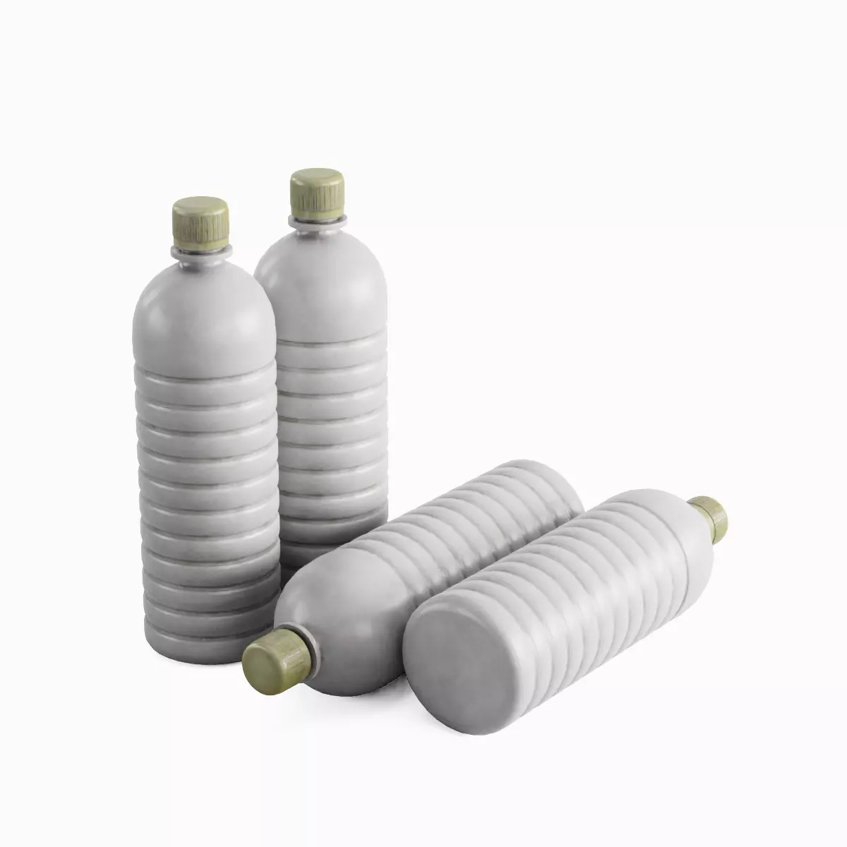 Plastic Bottle 03 Low-poly 3D model_0