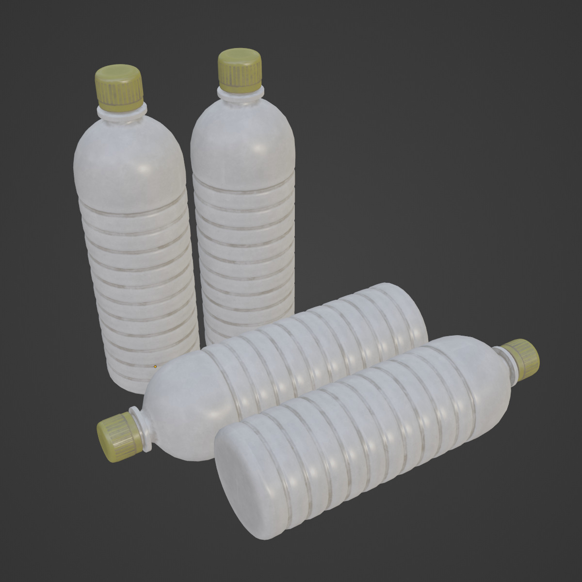 Plastic Bottle 03 Low-poly 3D model_6