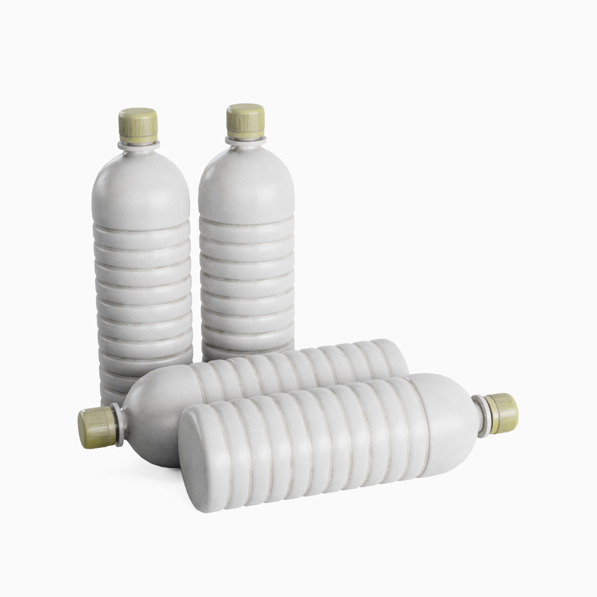 Plastic Bottle 03 Low-poly 3D model_3