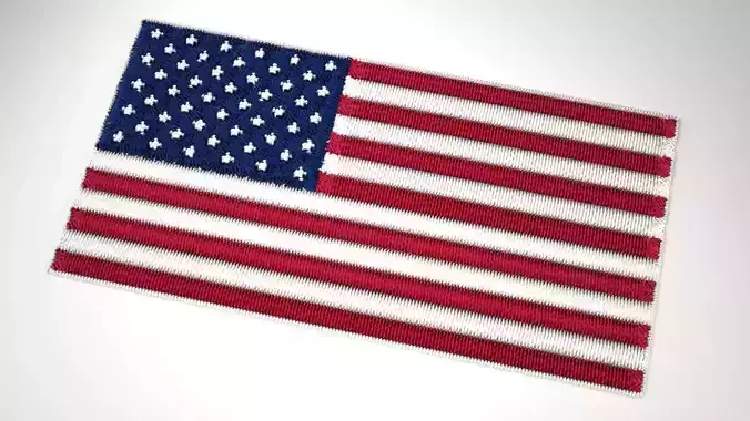 The USA Stars and Strips Embroidered Badge