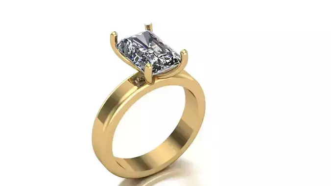 Engagement Ring for Radiant stone