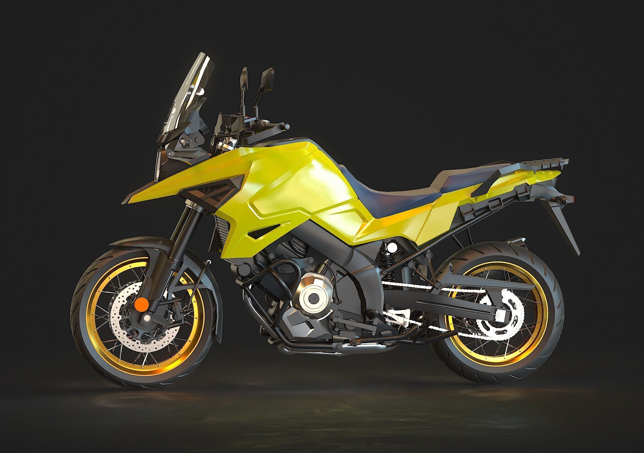 Base model  Suzuki V Storm 1050 2020 3D model_3