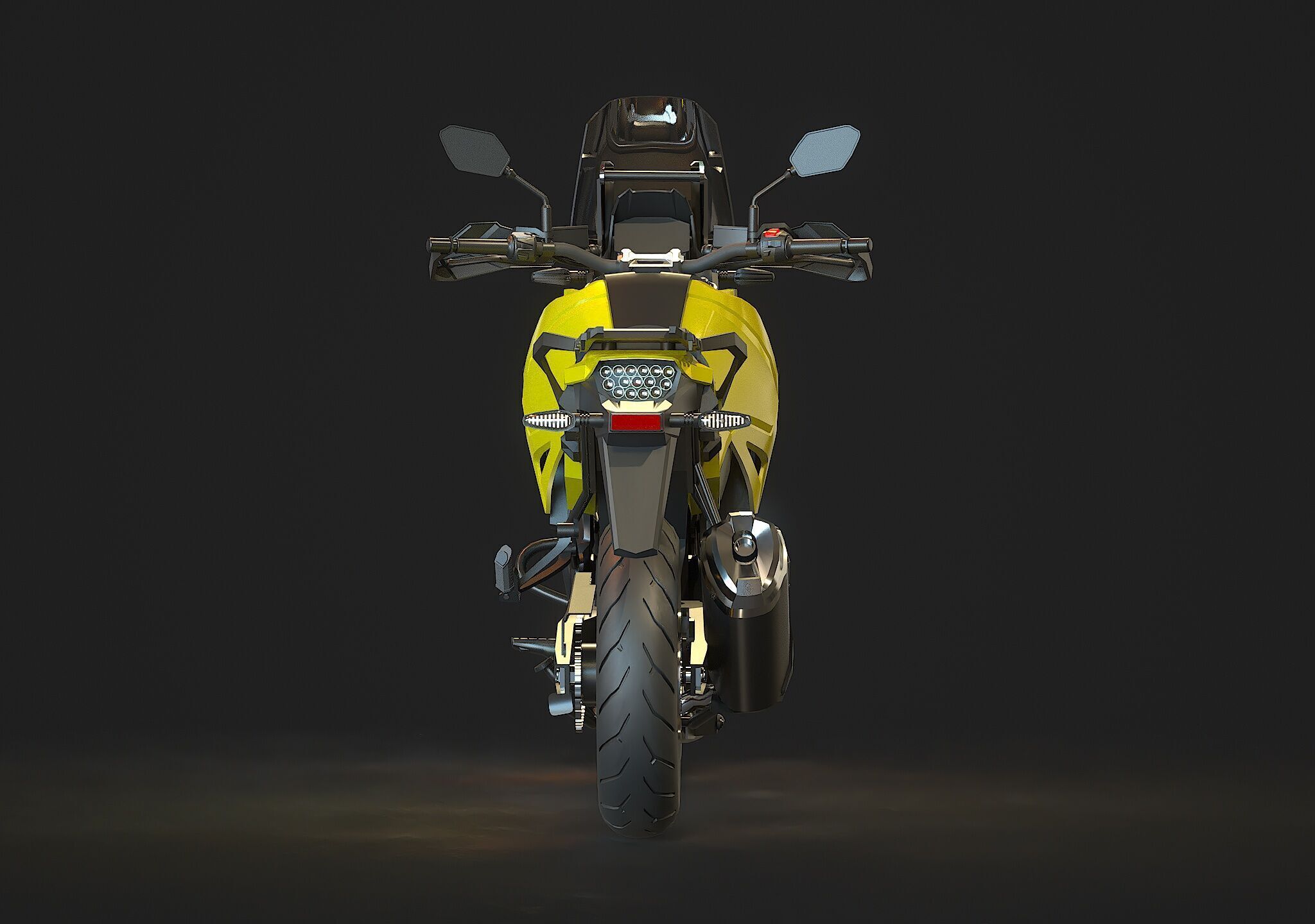 Base model  Suzuki V Storm 1050 2020 3D model_7