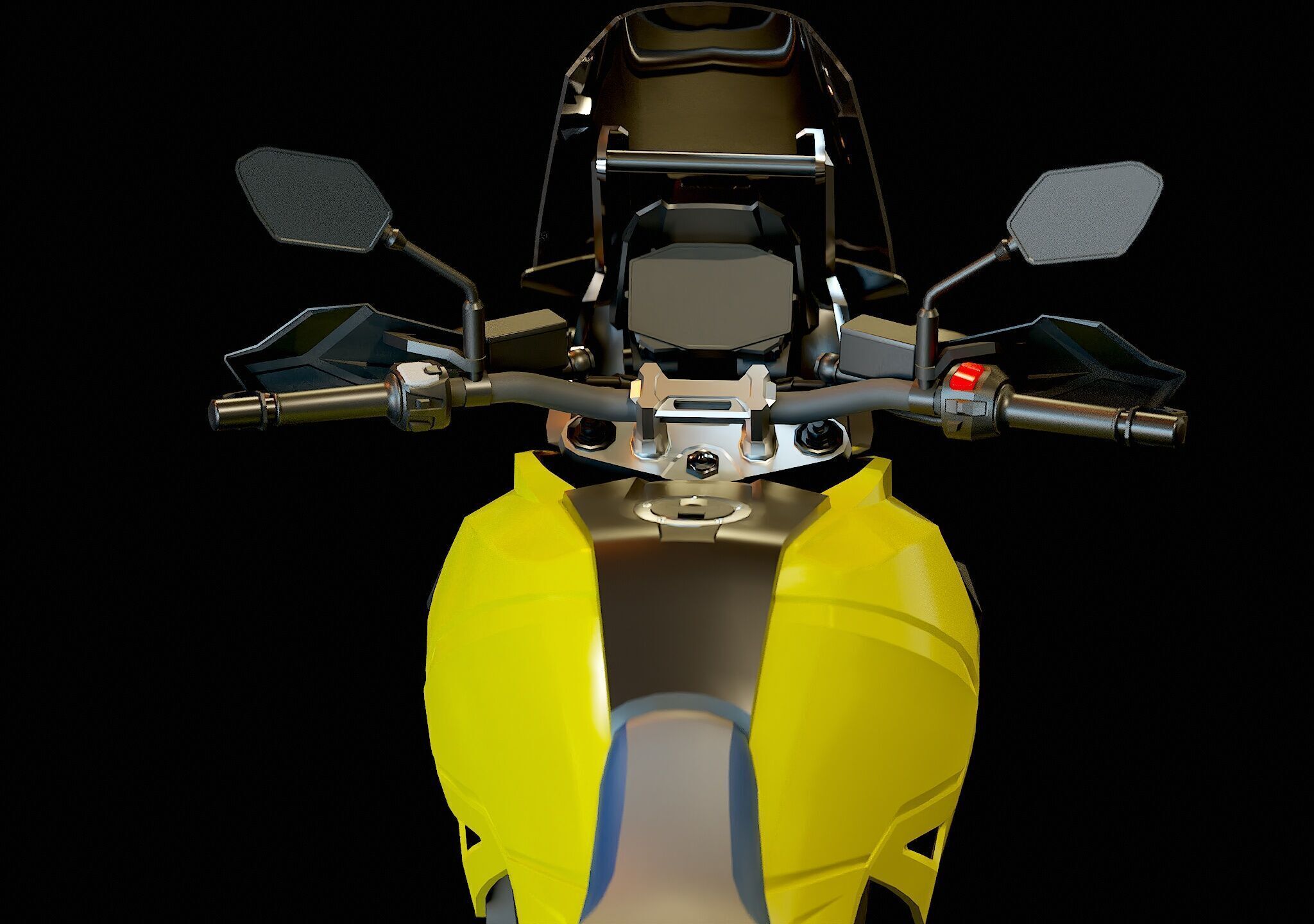 Base model  Suzuki V Storm 1050 2020 3D model_9